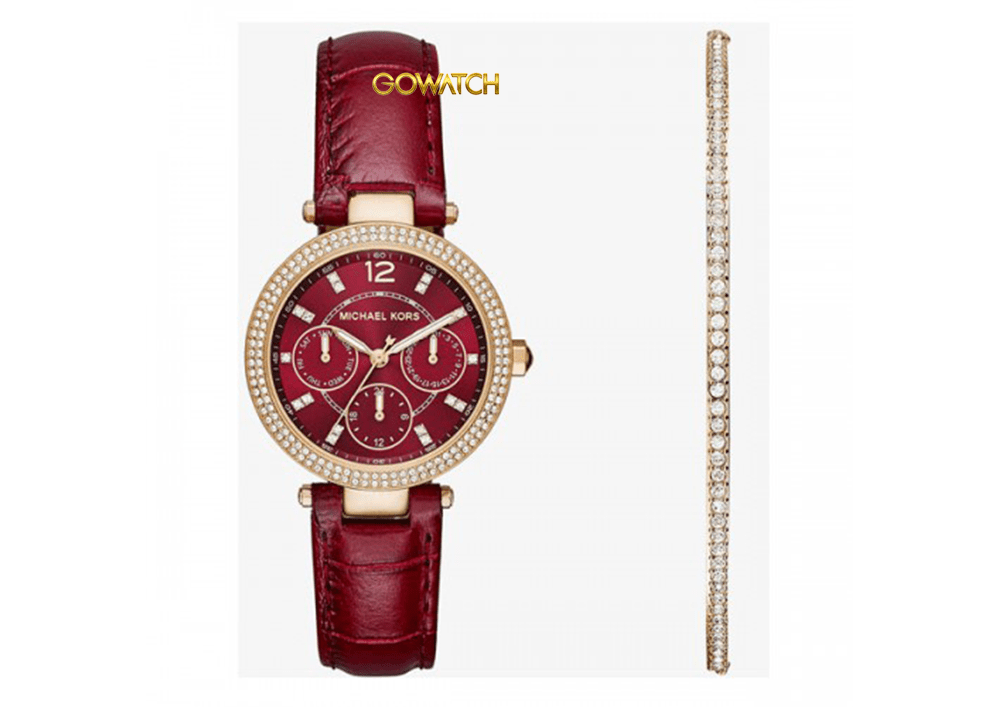 Đồng Hồ MICHAEL KORS Chính Hãng Nữ MK6451 Mini Parker Red