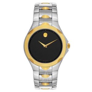 Đồng Hồ Movado Nam Chính Hãng 0606906 Luno Sport Black Dial Two-tone Men's Watch
