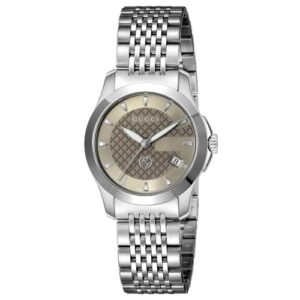 Đồng Hồ Gucci Chính Hãng Nữ YA1265007 G-Timeless Quartz Brown Dial Ladies Watch