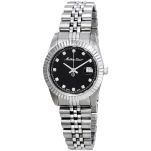 Đồng Hồ MATHEY-TISSOT Chính Hãng Nữ D810AN Mathey III Quartz Crystal Black Dial Ladies Watch