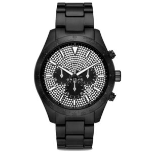 Đồng Hồ Michael Kors Chính Hãng Nam MK8899 Layton Chronograph Quartz Black Stainless Steel Men's Watch