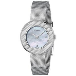 Đồng Hồ Gucci Nữ Chính Hãng YA129517 U-Play Diamond Mother of Pearl