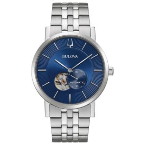 Đồng Hồ Bulova Nam Chính Hãng 96A247 Clipper Automatic Blue Dial Men's Watch