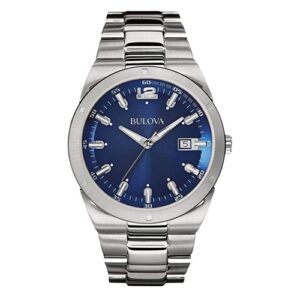 Đồng Hồ Bulova Nam Chính Hãng 96B220  Blue Classic Quartz Calendar Men's Watch