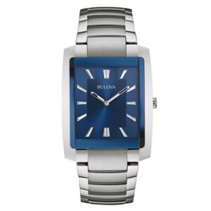 Đồng Hồ Bulova Chính Hãng Nam 96A169 Blue Dial Stainless Steel Quartz Men's Watch