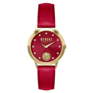 Đồng Hồ Versus by Versace Chính Hãng Nữ VSP571221 Strandbank Red Leather Ladies Watch