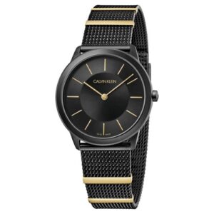 Đồng Hồ Calvin Klein Chính Hãng Nữ K3M524Z1 Minimal Quartz Black Dial Ladies Watch