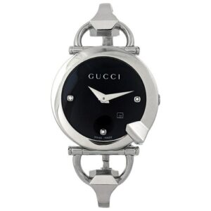 Đồng Hồ Gucci Chính Hãng Nữ YA122507 Chiodo Diamond Black Dial Ladies Watch