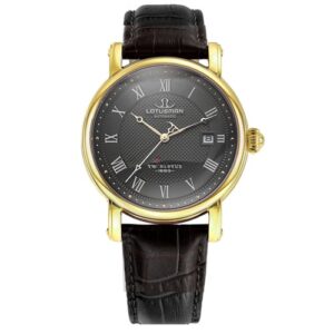 Đồng Hồ Lotusman Nam Chính Hãng M859A-VV-MD Black Leather Men's Watch