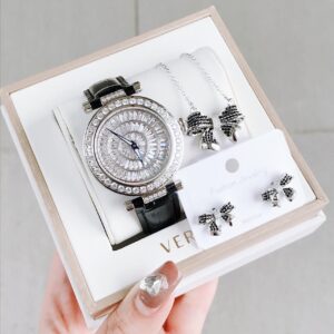 Đồng Hồ X-cer. Chính Hãng Nữ Black Leather Ladies Watch