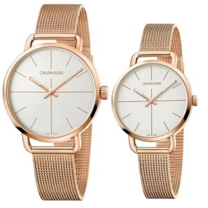 Đồng Hồ Calvin Klein Chính Hãng Nam Nữ K7B21626 K7B23626 Even Quartz White Dial Couple Watch (Sao chép)