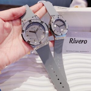 Đồng Hồ Rivero Nam Nữ Chính Hãng Grey Silicone Couple Watch