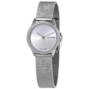 Đồng Hồ Calvin Klein Chính Hãng Nữ K3M23T26 Minimal Quartz Silver Dial Ladies Watch
