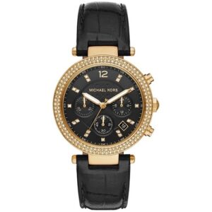 Đồng Hồ Michael Kors Nữ Chính Hãng MK6984 Parker Chronograph Black Dial Ladies Watch