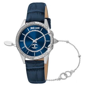 Đồng Hồ Just Cavalli Chính Hãng JC1L095L0215 Animalier Blue Dial Ladies Watch