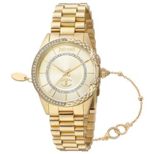 Đồng Hồ Just Cavalli Chính Hãng Nữ JC1L095M0255 Animalier Catena Gold Ladies Watch