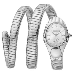 Đồng Hồ Just Cavalli Nữ Chính Hãng JC1L184M0015 Glam Chic Snake Silver-tone Dial Ladies Watch