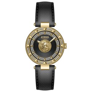 Đồng Hồ Versus by Versace Nữ Chính Hãng VSPQ15721 Sertie Black Leather Ladies Watch