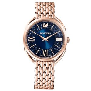 Đồng Hồ Swarovski Chính Hãng Nữ 5475784 Crystalline Glam Quartz Blue Dial Ladies Watch