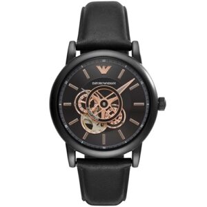 Đồng Hồ Emporio Armani Chính Hãng Nam AR60012 Meccanico Chronograph Automatic Black Dial Men's Watch