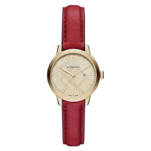 Đồng Hồ Burberry Chính Hãng Nữ BU10102 Classic Round Red Leather Strap Ladies Watch