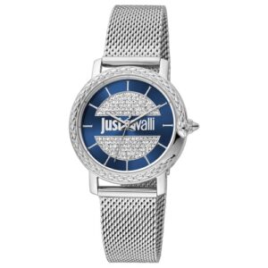 Đồng Hồ Just Cavalli Chính Hãng JC1L212M0225 Animalier Brillante Blue Dial Stainless Steel Ladies Watch