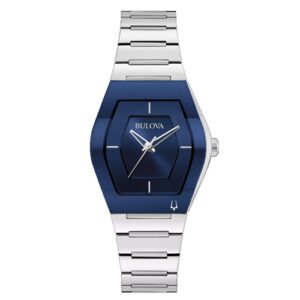 Đồng Hồ Bulova Chính Hãng Nữ 96L293 Gemini Futuro Blue Dial Stainless Steel Ladies Watch
