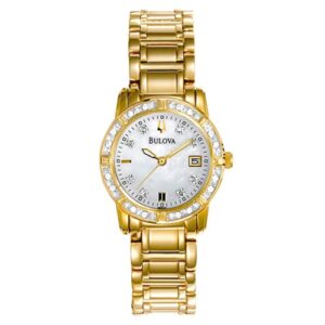 Đồng Hồ Bulova Nữ Chính Hãng 98R135 Highbridge Diamonds Quartz White Mother of Pearl Dial Ladies Watch