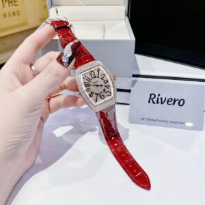 Đồng Hồ Rivero Nữ Chính Hãng Red Leather Ladies Watch