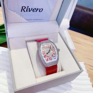 Đồng Hồ Rivero Nữ Chính Hãng Red Leather Ladies Watch