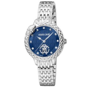 Đồng Hồ Roberto Cavalli Chính Hãng Nữ RV1L156M1051 Quartz Blue Dial Ladies Watch