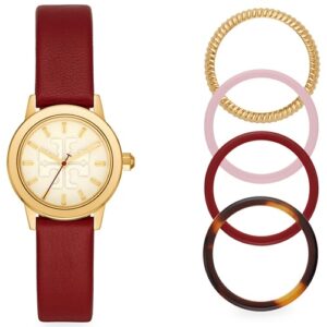 Đồng Hồ Tory Burch Nữ Chính Hãng TBW2017 Gigi Scarlet Red Leather Ladies Watch