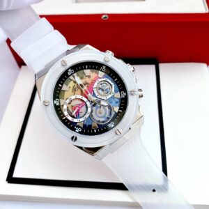 Đồng Hồ Guess Chính Hãng Nam Quartz Multi Color White Silicone Men's Watch