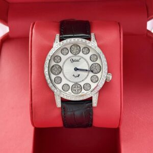 Đồng Hồ Ogival Chính Hãng Nam Black Leather Men's Watch
