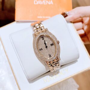 Đồng Hồ Davena Nữ Chính Hãng Swarovski Ladies Watch