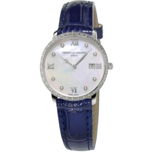 Đồng Hồ Frederique Constant Chính Hãng Nữ FC-220MPWD3SD6 Slimline Diamond Swiss Quartz Ladies Watch