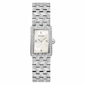 Đồng Hồ Bulova Nữ Chính Hãng 96L304 White MOP Diamond Stainless Steel Quartz Ladies Watch