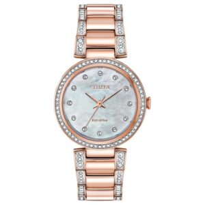 Đồng Hồ Citizen Chính Hãng Nữ EM0843-51D Silhouette Crystal Ladies Watch