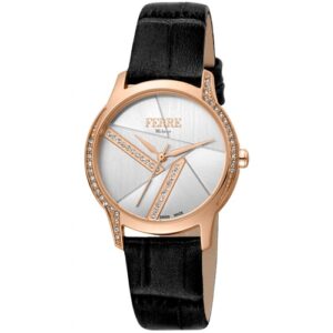 Đồng Hồ Ferre Milano Chính Hãng Nữ FM1L145L0041 Black Leather Ladies Watch