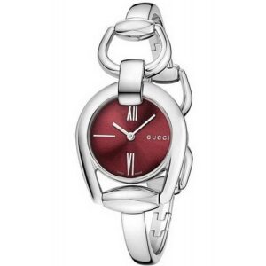 Đồng Hồ Gucci Chính Hãng Nữ YA139502 Horsebit Collection Red Dial Ladies Watch