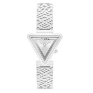 Đồng Hồ Guess Chính Hãng Nữ GW0543L1 Fame White Triangle Silicone Ladies Watch