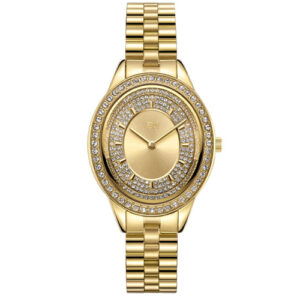 Đồng Hồ JBW Chính Hãng Nữ J6381C Bellini Quartz Diamond Crystal Gold Dial Ladies Watch