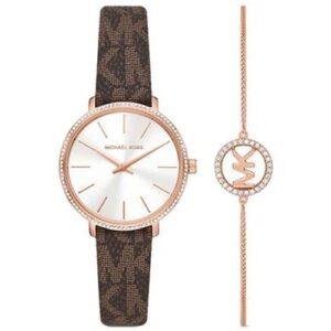 Đồng Hồ Michael Kors Chính Hãng Nữ MK1036 Pyper Quartz Crystal White Dial Ladies Watch