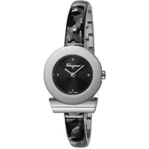 Đồng Hồ Salvatore Ferragamo Nữ Chính Hãng FII010015 Gancino Quartz Black Dial Ladies Watch