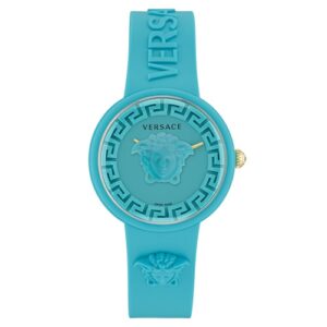 Đồng Hồ Versace Nữ Chính Hãng VE6G00423 Medusa Pop Light Blue Silicone Ladies Watch