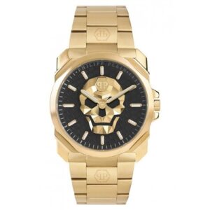 Đồng Hồ Philipp Plein Chính Hãng Nam PWLAA0822 The Skull king Steel Gold Black Men's Watch