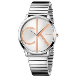 Đồng Hồ Calvin Klein Chính Hãng Nam K3M21BZ6 Minimal Quartz Silver Dial Men's Watch
