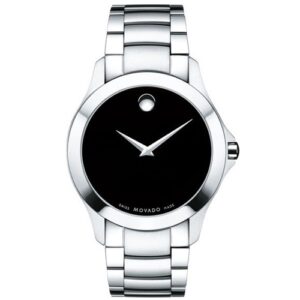 Đồng Hồ Movado Chính Hãng Nam 0607032 Masino Black Dial Men's Watch