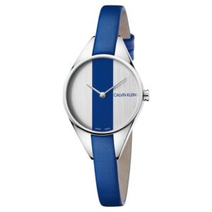 Đồng Hồ Calvin Klein Chính Hãng Nữ K8P231V6 Rebel Quartz Blue Dial Ladies Watch