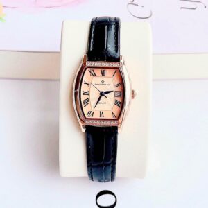 Đồng Hồ Christian Van Sant Nữ Chính Hãng Black Leather Ladies Watch